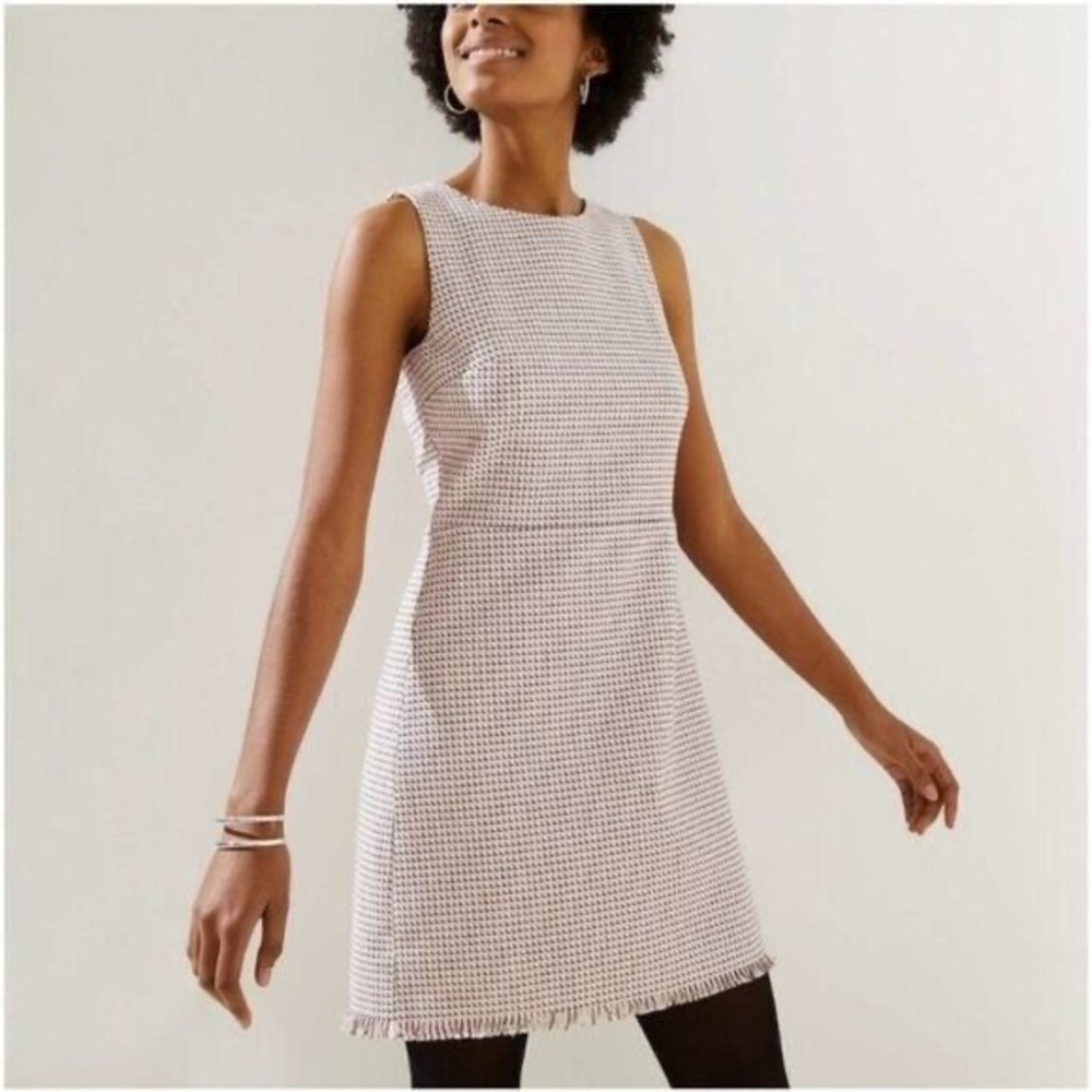 Loft fringe sheath dress